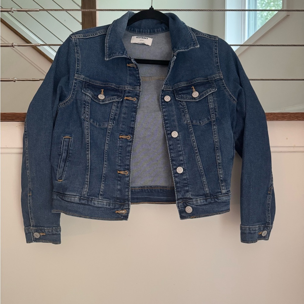 Kids Old Navy Classic Dark Wash Denim Jacket NWT large